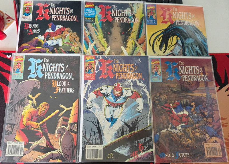 Knights of Pendragon Comic Lot x27 Vol 1 Near Complete + Vol 2 Part Run Marvel U