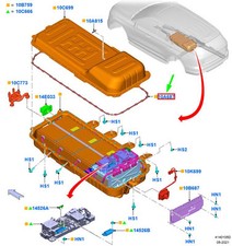 Joint de couvercle de batterie FORD EXPLORER MK6 2414545 NEUF ORIGINE