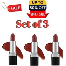 AVON True Color Lipstick 3.8g each - Buttered Rum  Set of 3  New