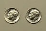 1972 P & D Uncirculated Roosevelt Dimes, Free Shipping