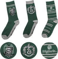 Gadget - Harry Potter: Cinereplicas - Slytherin (Set 3 Socks / Set 3 Calzini) -D