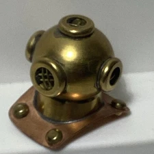 Brass Mini Nautical Diving Helmet U.S. Navy Mark V Helmet 2” inches 