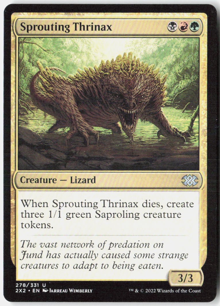 Magic - Sprouting Thrinax Double Masters 2022 [2X2 - 278] NM Uncommon