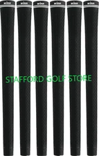 Winn D2R 360 Rubber Golf Grip Standard Size  .60R Core Black 49g -Set of 6