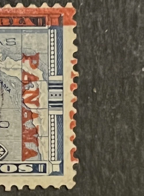 Sellos de viaje: estampillas de Panamá - sobreimpresión en 5c Columbia - sobreimpresión dividida - usadas Foto 2 de 4