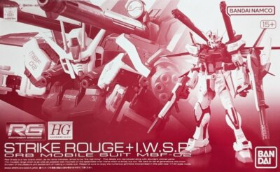Bandai RG 1/144 Strike Rouge Gundam + HG I.W.S.P ORB Mobile Suit Model Kit