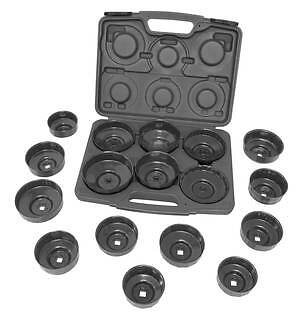 H.D. End Cap Wrench Set, 17 pc.  - Lisle Tool Corporation  Prt# 61500