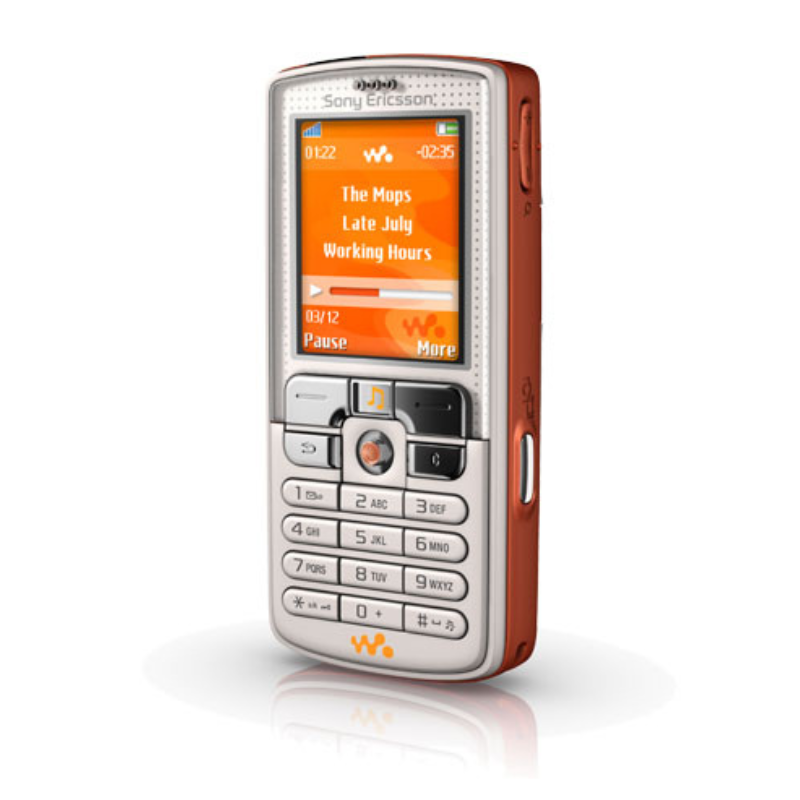 Sony Ericsson Walkman W800i White & Orange Unlocked Mobile Phone Good