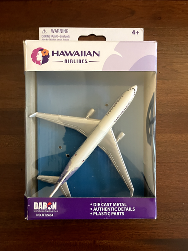 Daron Hawaiian Airlines Flugzeug - Weißes Druckguss-Modell