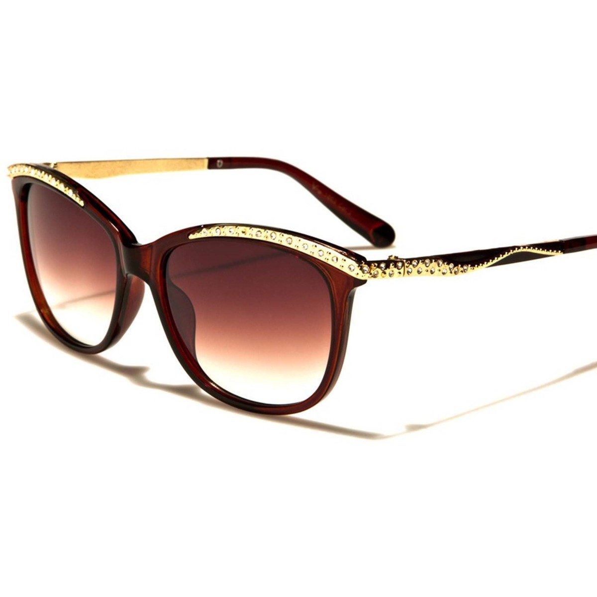 Stylish Gold and Brown Sunglasses Stylish Metal Aviator Sunglasses in Gold & Tortoise  main image 3