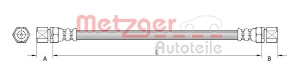 Metzger 4111132 Bremsschlauch FüR Porsche-image