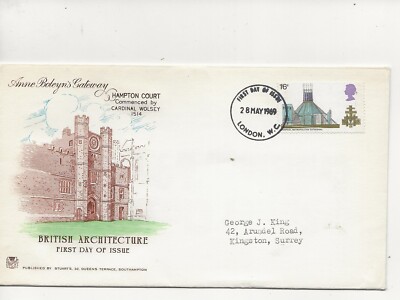 GB Comm/FDC x British Architecture 1969 (ST96) UK