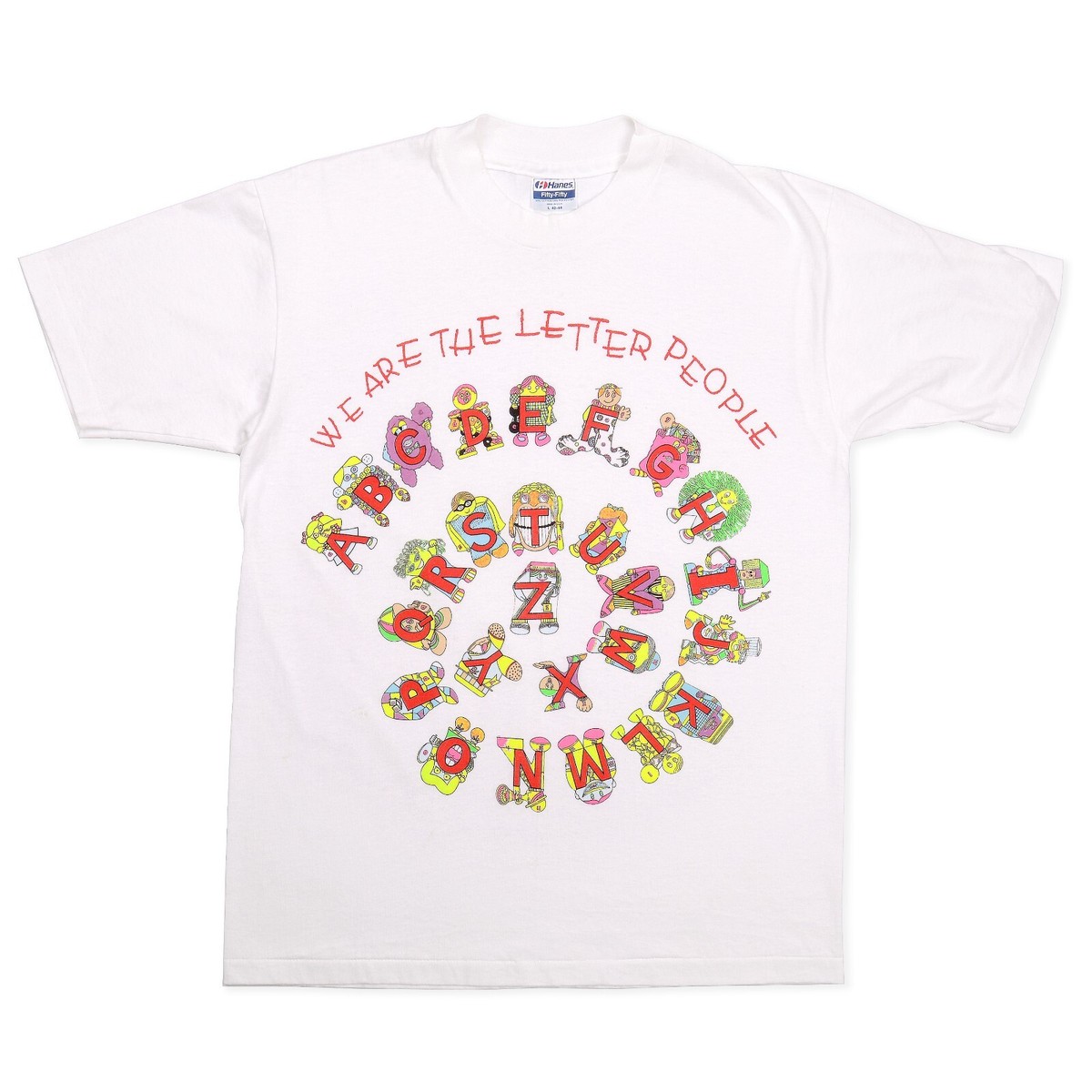 シャツ THE LETTERS 22ss WEATERN PULLOVER SHIRT Vintage The Letter People Single Stitch T-Shirt Adult Large