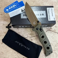 NEW Benchmade 273FE-2 Mini/Adamas-CPM/CruWear Steel Olive Drab G10 Folding Knife