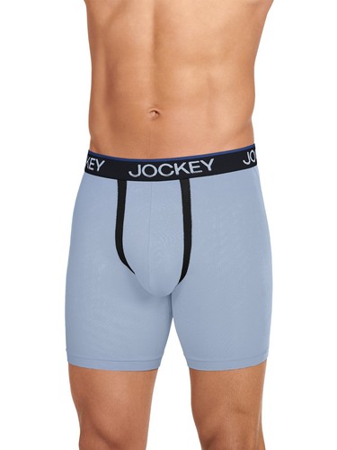 Jockey Essentials Men's Zero Chafe Pouch Boxer Brief 6" Inseam 3 Pack Size 2XL - Picture 3 of 5