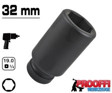 Lange 32mm KRAFT Schlagschrauber Nuss Stecknuss Steckschlüssel LANG 3/4" Antrieb