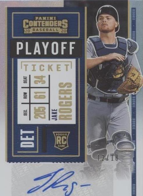 2020 Panini Contenders - Rookie Ticket 2 Jake Rogers #130 Playoff ...