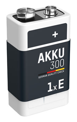 ANSMANN NiMH Akku 9V E-Block Typ 300 (min. 270 mAh) maxE 1er Blister