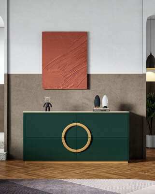 Wooden Modern Buffet Table With Storage