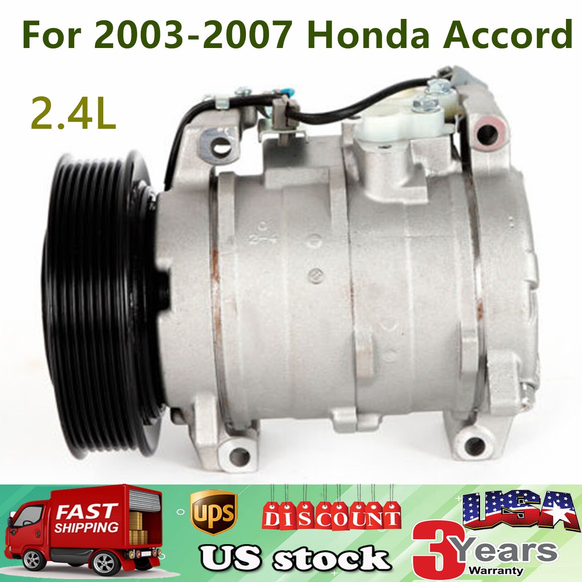 SD6V12互換 エアコンコンプレッサー カングー2など R134a