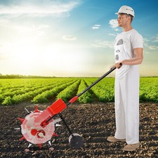 6-nozzles Hand-pushseeder Walk-behind Seeding Machine Soybean Fertilizer Tool