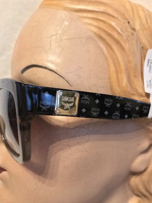 NIB MCM TORTOISE BLACK TURTLE DOVE LOGO Sunglasses MODEL  display picture 3