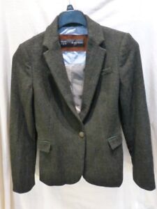 zara tweed blazer womens