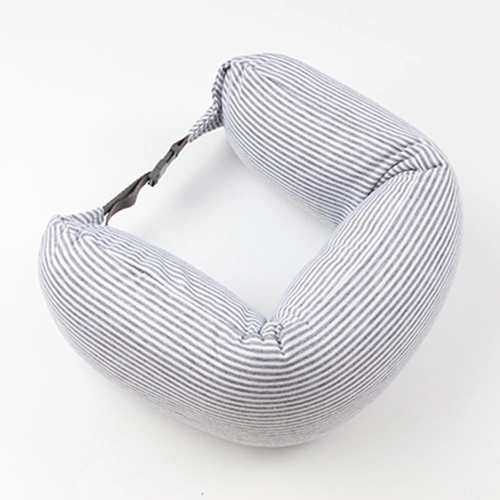 Travel Pillow Adjustable Drawstring Neck Super Soft Breathable with Hidden