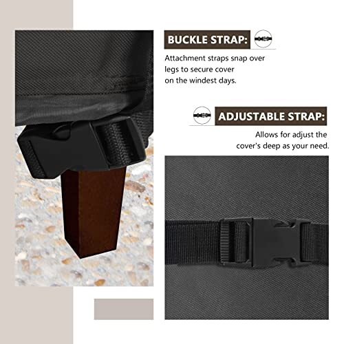 ULTCOVER Patio VShaped Sofa Cover Waterproof for 5Seater Outdoor