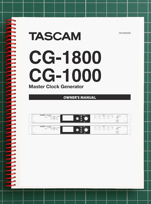 Tascam CG-1800   2 in 1 Owners Manual User Instructions   32 Pages   USA Made