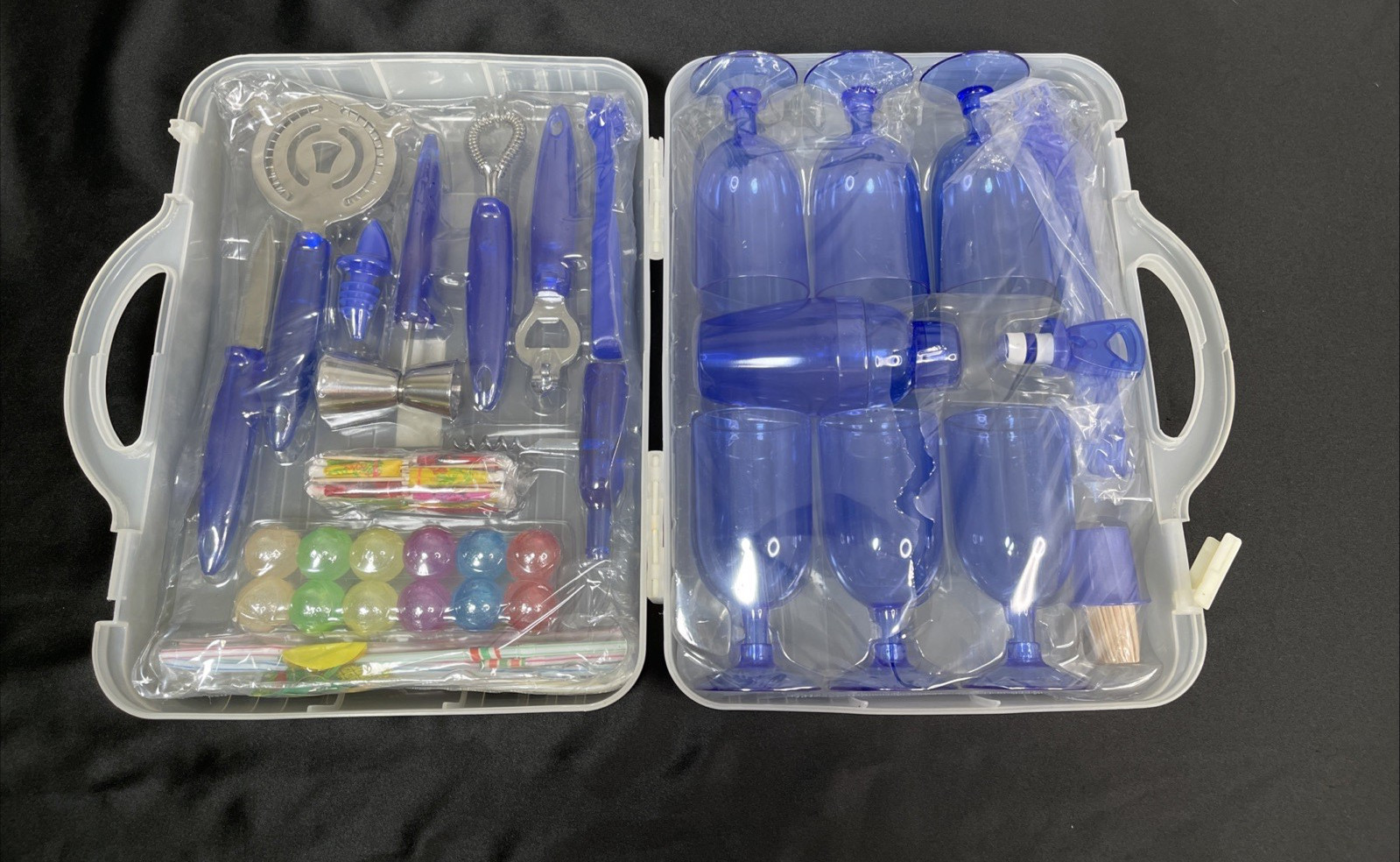 Dalla Piazza Switzerland Portable Drink Set w/ Case - Bar Mixing Party Kit