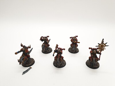 Warhammer 40k Chaos Space Marines 5 Biker Bikers CONVERSION UMBAU