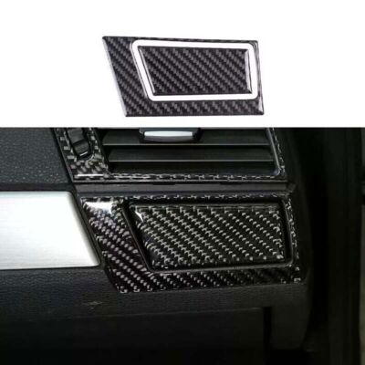 2006-2010 Console Co-Pilot Real Carbon Fiber For BMW X3 E83 Water Cup Frame Trim