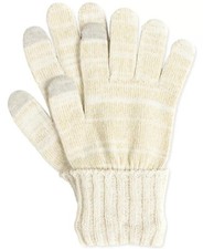 Style  Co. Women's Shine Gloves, Ivory, One Size