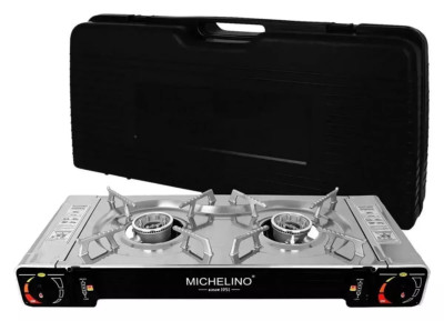 Doppelter Gaskocher mit Tragetasche Campingkocher  Michelino