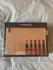 MAC Travel Exclusive Mini Lipstick X 5 Bold With Cosmetic Bag New Sealed