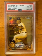 2023 Topps Gilded Collection Cast in Gold Bobby Miller RC /199 LA Dodgers