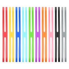 4 Inch H Band Silicone Rubber Bands, 10 Pcs Silicone Bands, Multicolored