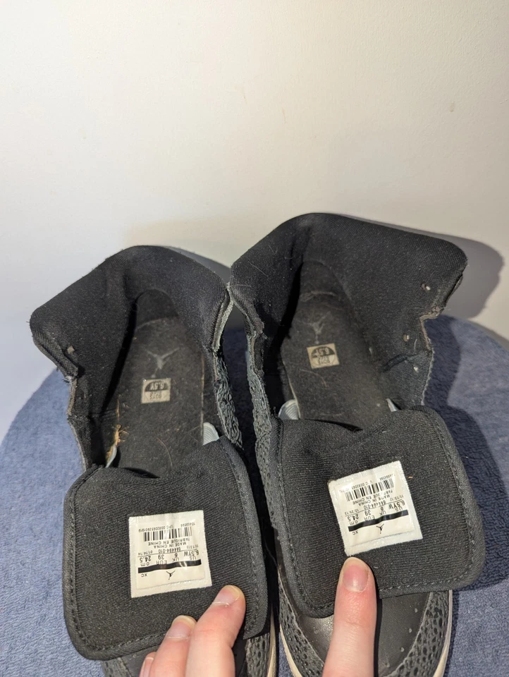 Tenis Nike Air Jordan 1 Retro 86 Negro Platino Puro Talla 6.5 W 644494-010 Foto 3 de 4