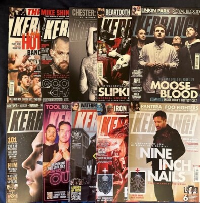 KERRANG MAGAZINE 2018 X10 9 INCH NAILS CHESTER SLIPKNOT FOO FIGHTERS BABY METAL
