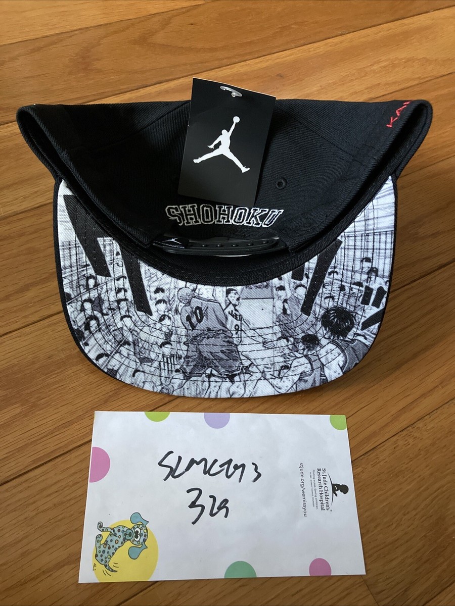 New Nike Air Jordan X Slam Dunk Shohuku Snapback Hat Black | eBay