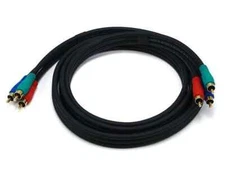 RED GREEN BLUE RGB Analog Component Video AV cord cable 3 MALE x 3 MALE 6 FOOT