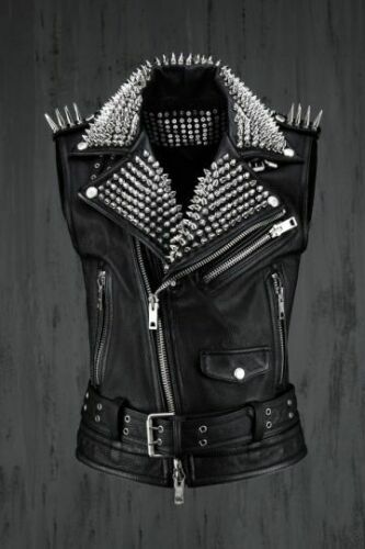 Studded Leather Vest, Studded Vest | eBay