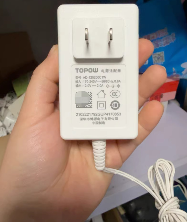 Topow AD-120200C1W 12V 2A AC Adapter Power Supply Charger