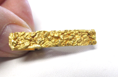 gold nugget tie pin