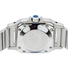 Cartier Santos Carree 18k YG Two Tone White Dial Auto Women's 24mm 6