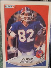 1990 Fleer Don Beebe #110a Buffalo Bills