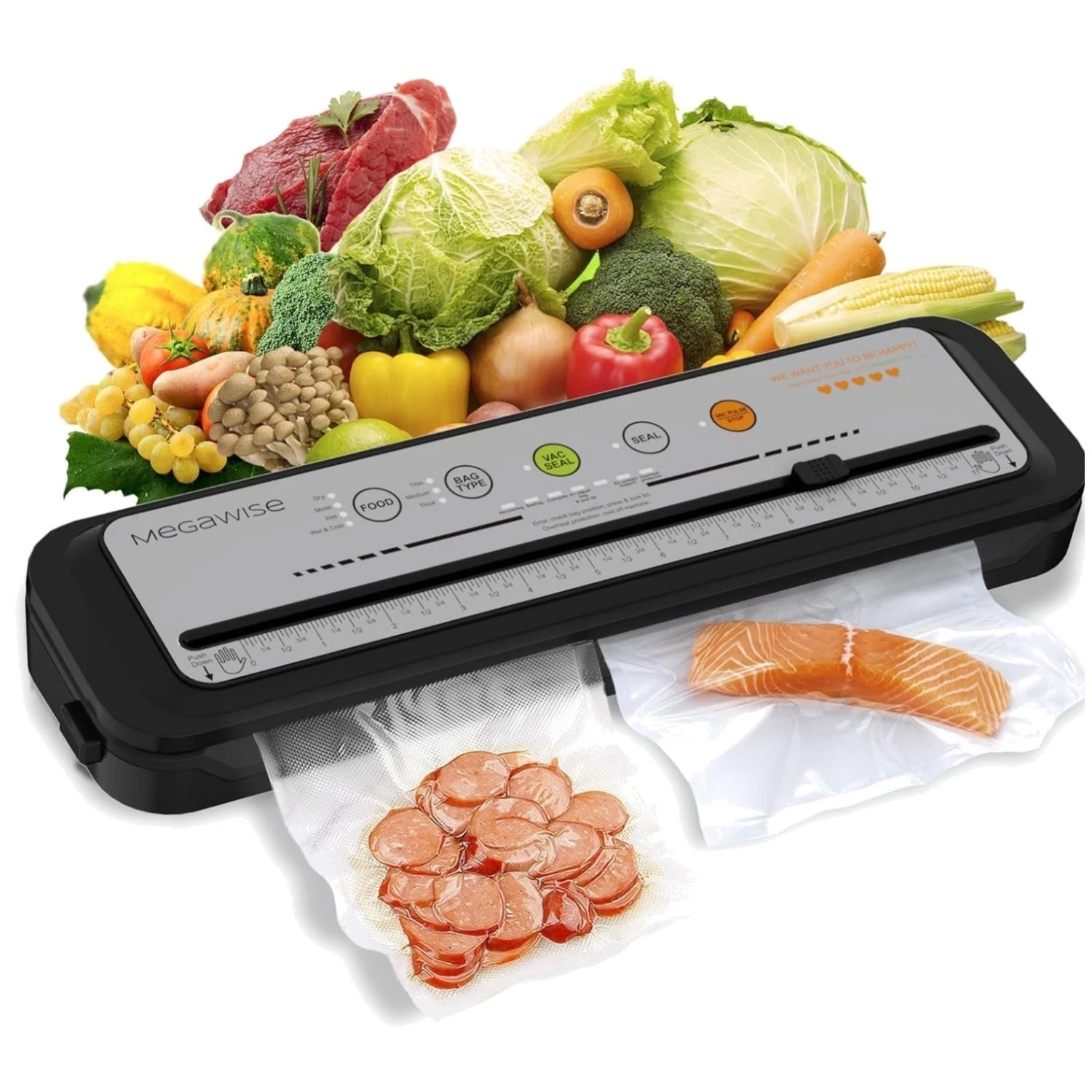Powerful Vacuum Sealer | 80kpa Suction | Moist/Dry Modes
