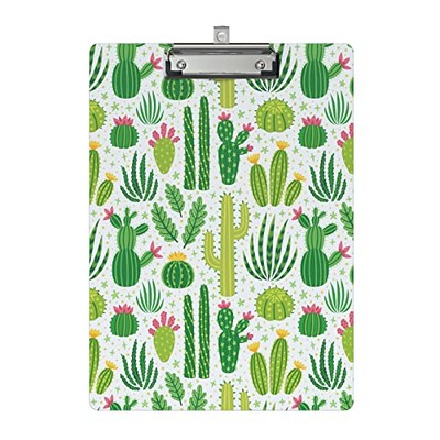 Clipboard Design Decorative Wood A4 Letter Size Clip Boards for Cactus