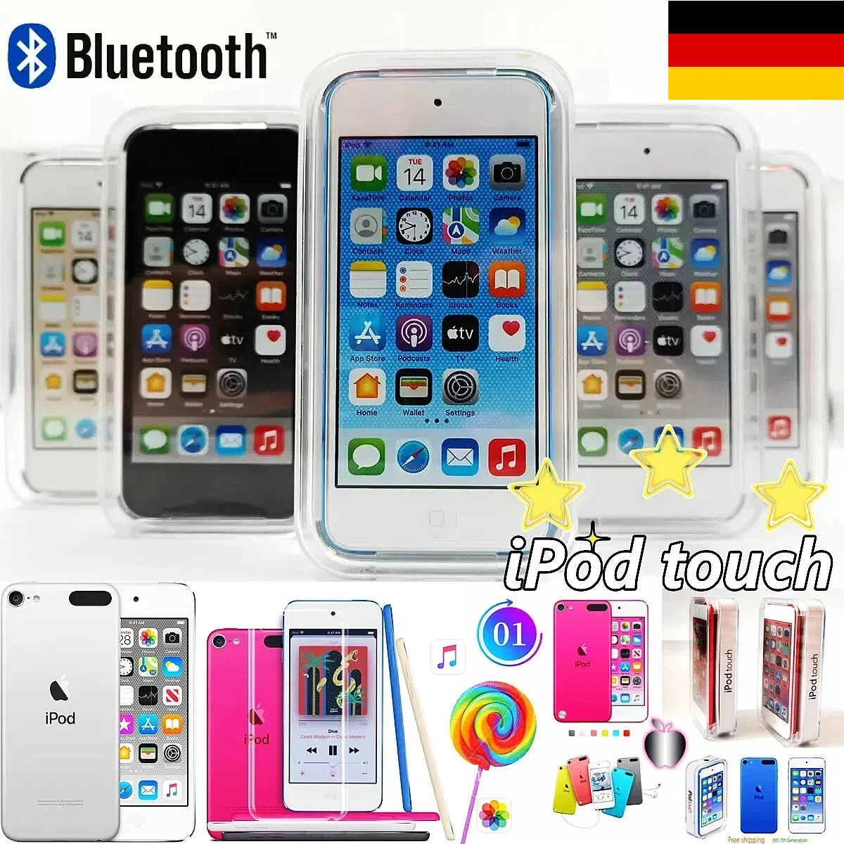 ✅NEU-Versiegelte Apple iPod Touch 7. Generation 256GB Alle Farben MP3 GARANTIE🎁